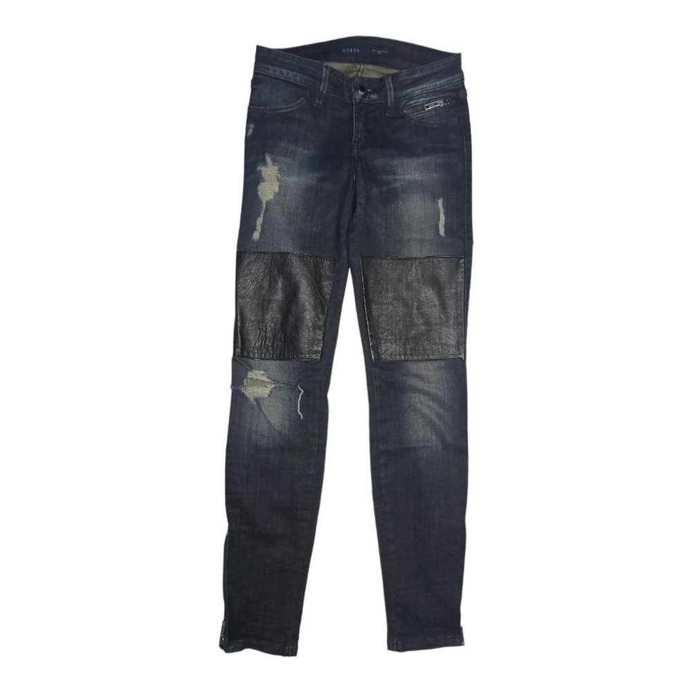 Guess Denim & Leather Jeans